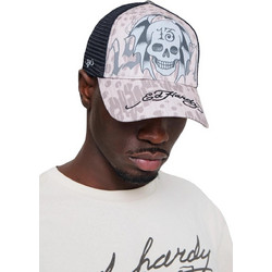 Ed Hardy Ανδρικό Καπέλο Jockey με Δίχτυ Snapback Υφασμάτινο Μπεζ 219765113