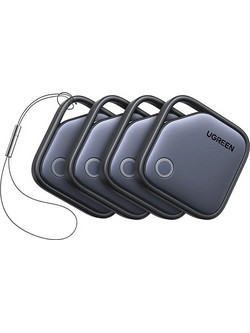 Ugreen CM916 Anti-Lost Trackers Apple Find My / Google Find My Device Black 4 Pack