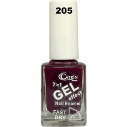 Catrin Beaute Gel Effect 205 Gloss Βερνίκι Νυχιών Quick Dry 13ml