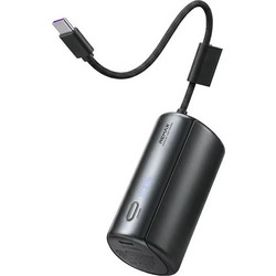 Remax FP-110 Power Bank 10000mAh 22.5W με Ενσωματωμένο Καλώδιο USB-C Quick Charge 3.0 & Power Delivery Black