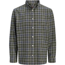 Jack & Jones Ανδρικό Πουκάμισο Βαμβακερό Καρό Μακρυμάνικο Κανονική Γραμμή 12298946