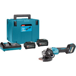 Makita GA023GU201 Γωνιακός Τροχός Μπαταρίας 40V 125mm με Ρύθμιση Στροφών 2x4Ah