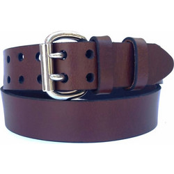 DomLeathers Ανδρική Ζώνη Δερμάτινη Φαρδιά Καφέ DRD2