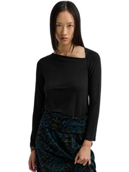 Namaste Alicia Γυναικείο Χειμερινό Crop Top Μαύρο WW0726020