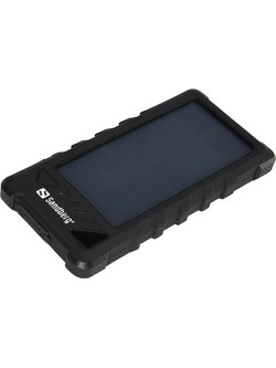 Sandberg 420-35 Ηλιακό Power Bank 16000mAh με 2 Θύρες USB-A & Θύρα USB-C Black