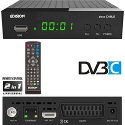 Edision Picco Cable Ψηφιακός Δέκτης Mpeg-4 Full HD με PVR