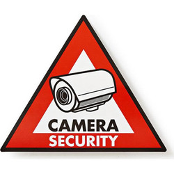Αυτοκόλλητο CAMERA SECURITY 148x123mm. NEDIS STCKWC105