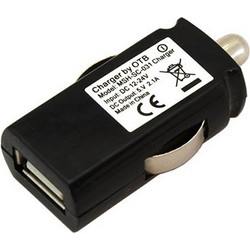 Φορτιστής αυτοκινήτου Αντάπτορας Universal USB 2000mAh black bulk