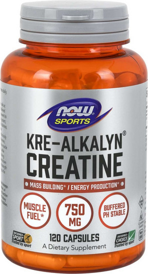 Κρεατίνη Now Sports Kre-Alkalyn Creatine 120 Κάψουλες