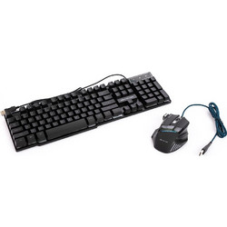 Soundlogic 80086 Σετ Gaming Πληκτρολόγιο RGB Black