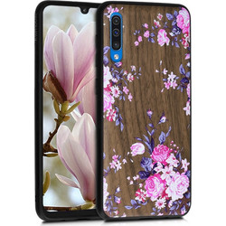 KW Back Cover Wood Flowers Cherrywood (Galaxy A50)