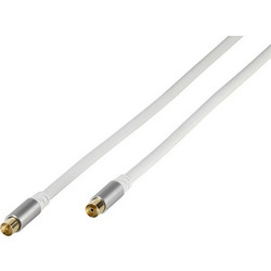 Vivanco Καλώδιο Κεραίας Coax Male to Coax Female 5m White 43150