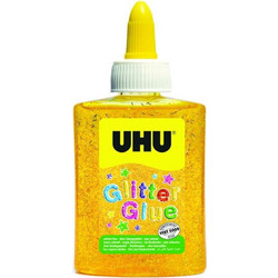 UHU GLITTER GLUE SHINY 90gr ΚΙΤΡΙΝΟ