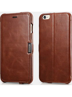 iCarer Vintage Series Side-Open Δερμάτινη Θήκη iPhone 6 Plus / 6S Plus - Brown (RIP6003-BN)