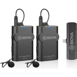 Boya BY-WM4 Pro K6 Σετ 2 Πυκνωτικά Μικρόφωνα Πέτου USB-C / 3.5mm