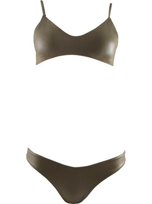 Gsecret Bikini Set Μπουστάκι με Ενίσχυση Χακί LX2031