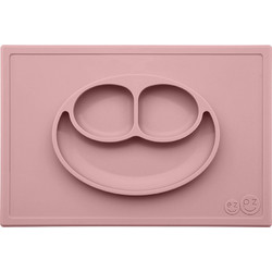 Ezpz Δίσκος & Πιάτο Σε Ένα Happy Mat In Blush