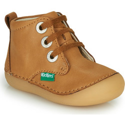Kickers Παιδικά Μποτάκια Καφέ Δερμάτινα 829681-10-116