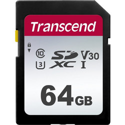 Transcend 300S SDXC 64GB Class 10 U3 V30 UHS-I