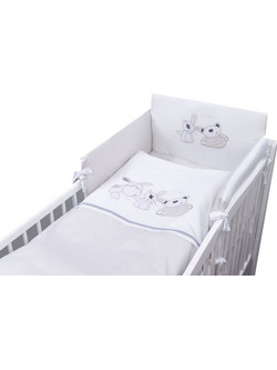 Tuttolina Animals Σετ Κούνιας Grey 7τμχ