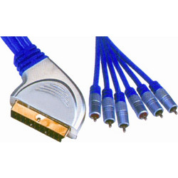 SCART-6 RCA ΝΙΚΕΛ CR-636/5M