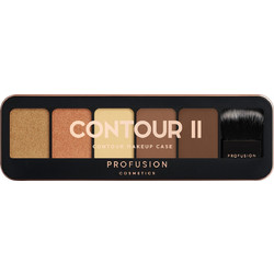 Profusion Cosmetics Contour Makeup Case II Bronzer & Highlighter Palette
