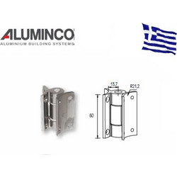 Μεντεσές κολώνας F50-100 Aluminco 4177
