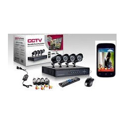 Δικτυακό CLOUD καταγραφικό DVR 4 CH με 4 ενσύρματες αδιάβροχες κάμερες νυχτερινής λήψης