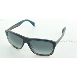 Jil Sander JS717S Ανδρικά Γυαλιά Ηλίου Ορθογώνια Κοκάλινα Μαύρα με Μαύρο Degradee Φακό