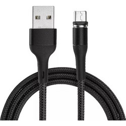 Usams U29 Aluminiom Alloy Magnetic Charcing Cable - Micro - 5V / 2,0A / 1.0m - Black