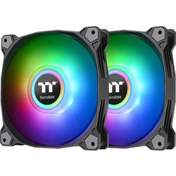 Thermaltake Pure Duo 14 Case Fan 140mm ARGB με Σύνδεση 4-Pin PWM 2τμχ Black