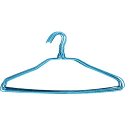 Κρεμάστρα ρούχων μεταλλική τεμ. 1 με επένδυση PVC χρ. μπλε - KESKOR 515201-1