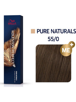 Wella Koleston Perfect Me+ Pure Naturals 55/0 Έντονο Καστανό Ανοιχτό Φυσικό Μόνιμη Βαφή Μαλλιών 60ml