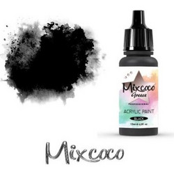 MIXCOCO Ακρυλικό Χρώμα Αερογράφου Μαύρο 15ml