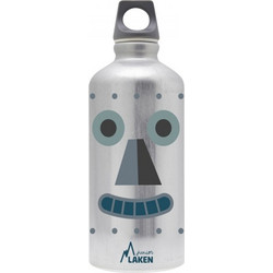 Laken Robot Παιδικό Μπουκάλι Αλουμινίου BPA Free Ασημί 600ml G60RO