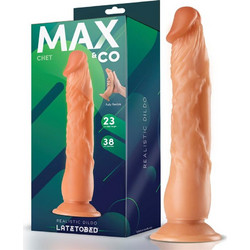 LateToBed Max & Co Chet Ρεαλιστικό Dildo με Βεντούζα 23cm Flesh
