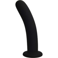 Loving Joy Smooth Dildo με Βεντούζα 15cm Μαύρο