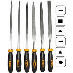 INGCO ΛΙΜΕΣ ΣΕΤ 6ΤΕΜ ΜΙΝΙ 4"/140MM (HKTF63)