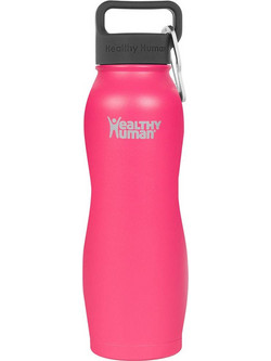 Healthy Human Curve Water Bottle Hawaiian Pink 620ml