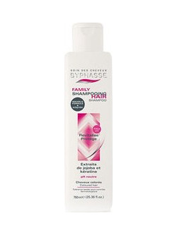 Byphasse Family Jojoba & Keratin Σαμπουάν Κερατίνης για Προστασία Χρώματος για Βαμμένα Μαλλιά 750ml