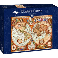 Puzzle Bluebird Puzzle Vintage Map 1000 Κομμάτια