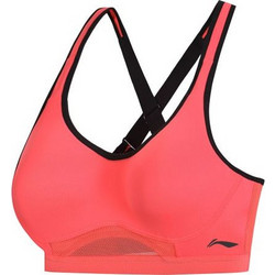 Li-Ning Sport Plus Fitness Bra Αθλητικό Μπουστάκι με Μέτρια Στήριξη Κοραλί AUBP016-2H-1-1