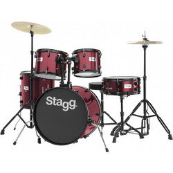 Stagg TIM120B Wine Red Set