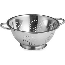 VESTA Σουρωτήρι Ζυμαρικών O28x12cm INOX με Χειρολαβές