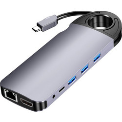 TYPE-C HUB multi-function 10 in 1 Adapter hub (Κωδ. 1-DOCK022)