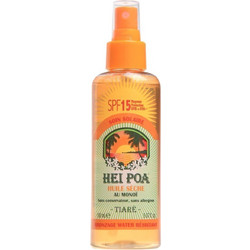 Hei Poa Monoi Tiare Αδιάβροχο Λάδι Μαυρίσματος Σώματος SPF15 150ml