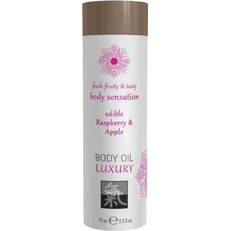 Shiatsu Edible Rasberry & Apple Luxury Body Oil 75ml