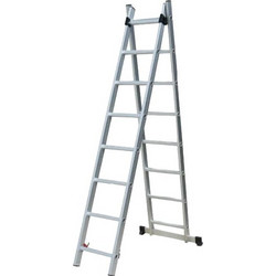 Inox Kiss Διπλή Σκάλα Αλουμινίου 2x10 Σκαλοπάτια LAD210