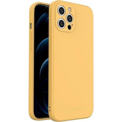 Θήκη iPhone 12 Pro Max Σιλικόνης - 5565 - Κίτρινο - Wozinsky