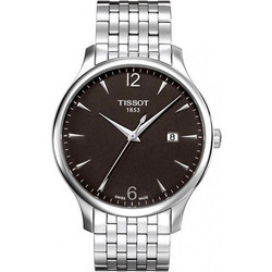 Tissot Tradition Ανδρικό Ρολόι με Ασημί Μεταλλικό Μπρασελέ T063.610.11.067.00